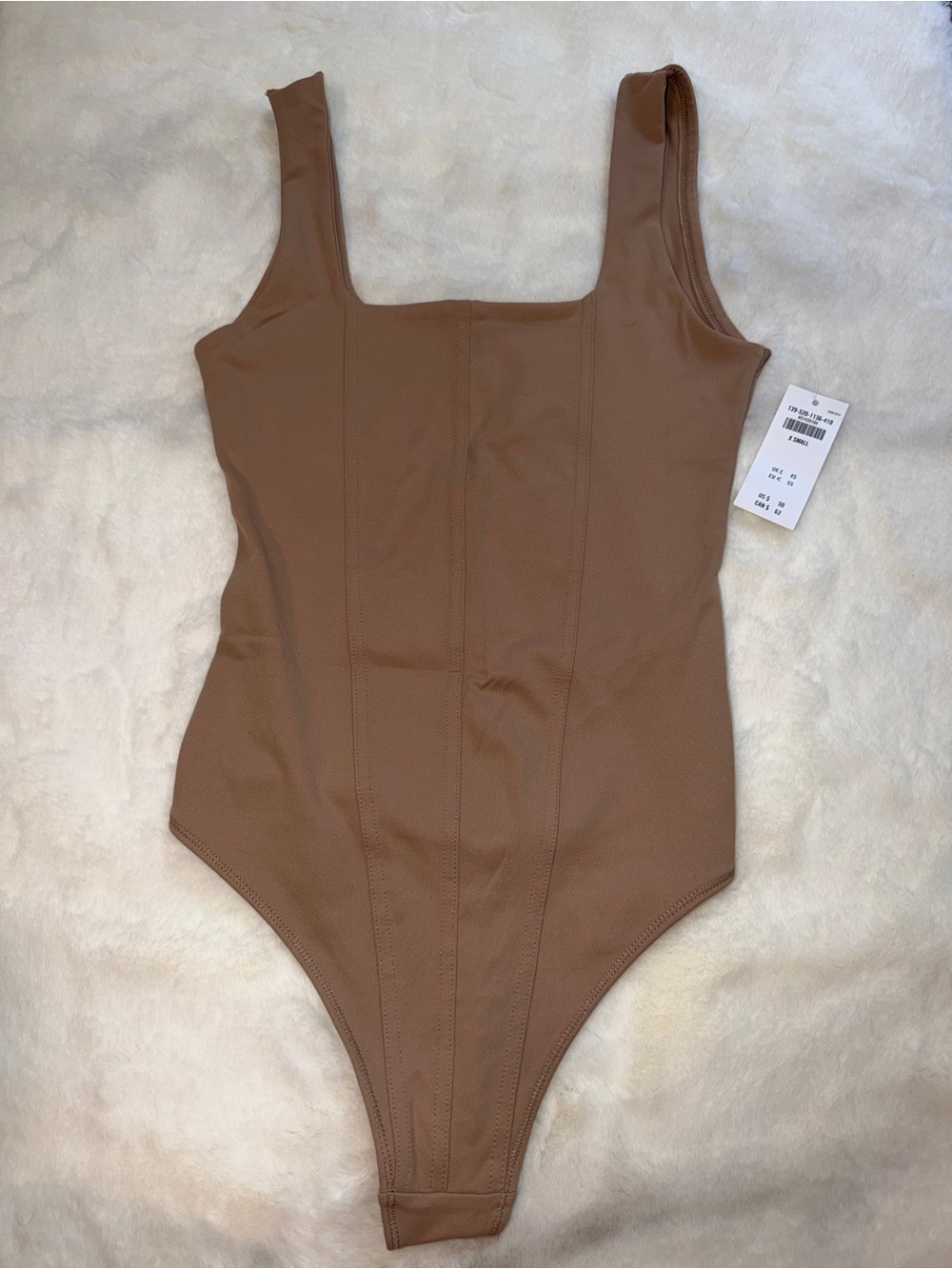 Abercrombie & Fitch Brown Scoop Neck Bodysuit